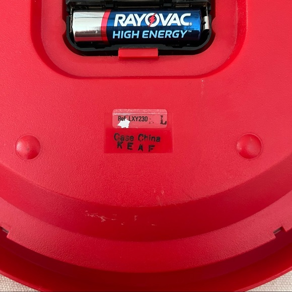 Vintage Walt Disney Goofy 10” Wall Clock Lorus Quartz Japan Red frame Tested - Picture 9 of 10